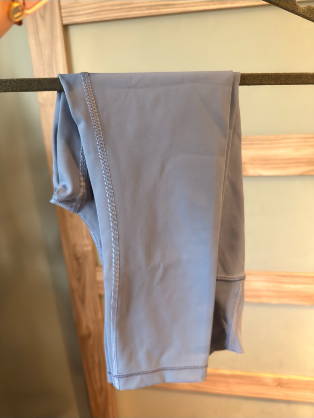 lululemon athletica Blue Leggings with Reflective Logo